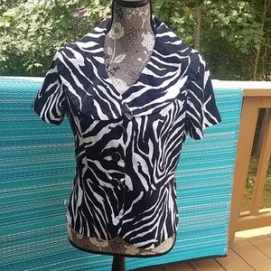 ZEBRA PRINT TOP